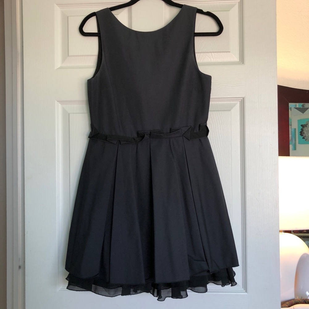 Alice + Olivia Black Fit and Flare Dress